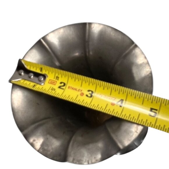 Vtg KSO Kayserzinn Pewter Art Nouveau Jugendstil Vase Women Figures P108 8.5 in - Picture 15 of 15